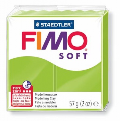 Gyurma, 57 g, égethető, FIMO "Soft", alma zöld