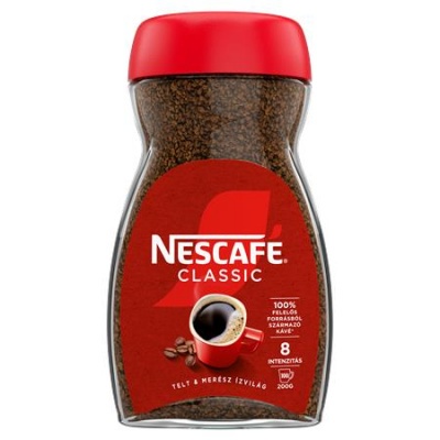 Instant kávé, 200 g, üveges, NESCAFÉ "Classic"