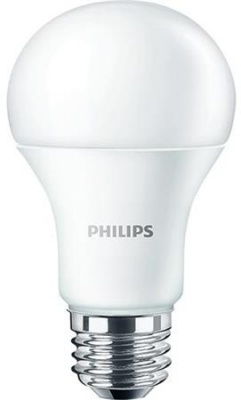 LED izzó, E27,gömb, 10W, 1055lm, 230V, 4000K, A60, PHILIPS "CorePro"