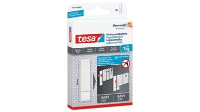 Ragasztócsík, utántöltő, TESA "Powerstrips®", érzékeny felületre