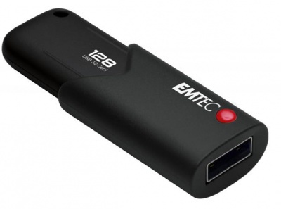 Pendrive, 128GB, USB 3.2, titkosított, EMTEC "B120 Click Secure"