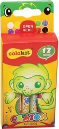 Zsírkréta, COLOKIT "Crayon", 12 különböző szín